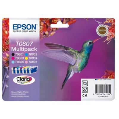 Epson inkoustové náplně - MULTIPACK/ C13T080740/ R265/ R360/ RX560/ 6 barev
