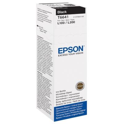 Epson inkoustová náplň 664/ C13T66414A/ L100/ L110/ L200/ L210/ L355/ L550/ 70ml/ Černá