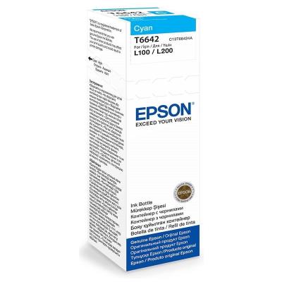 Epson inkoustová náplň 664/ C13T66424A/ L100/ L110/ L200/ L210/ L355/ L550/ 70ml/ Modrá