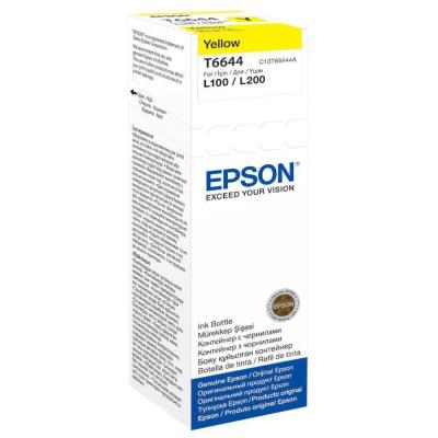 Epson inkoustová náplň 664/ C13T66444A/ L100/ L110/ L200/ L210/ L355/ L550/ 70ml/ Žlutá