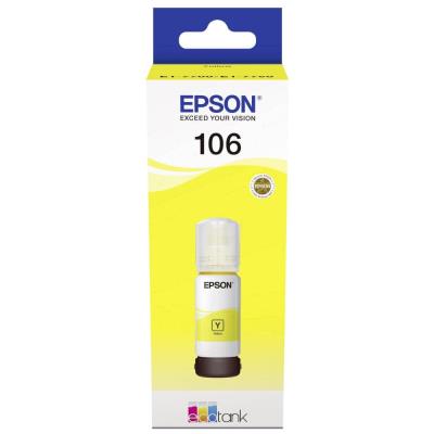Epson inkoustová náplň/ C13T00R440/ 106 EcoTank/ L7160/ L7180/ Žlutá