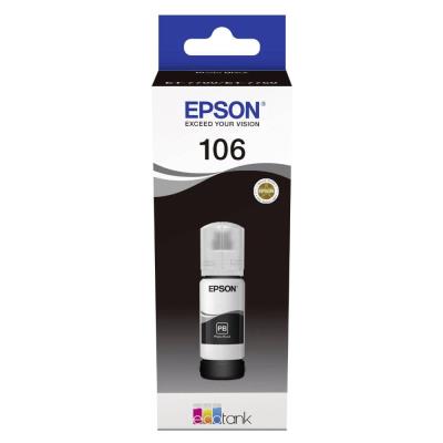 Epson inkoustová náplň/ C13T00R140/ 106 EcoTank/ L7160/ L7180/ Photo black