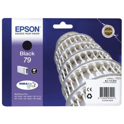 Epson inkoustová náplň/ C13T79114010/ 79 DURABrite Ultra/ WF-5110DW/ WF-5190/ WF-5620/ WF-5690/ černá