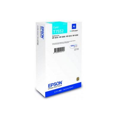 Epson inkoustová náplň/ C13T755240/ WF-8090/ 8590/ XL azurová