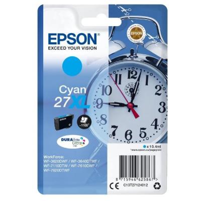 Epson inkoustová náplň/ T2712/ Singlepack 27 XL DURABrite Ultra Ink/ azurová