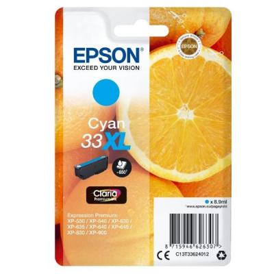 Epson inkoustová náplň/ T3362/ Singlepack 33XL Claria Premium Ink/ azurová