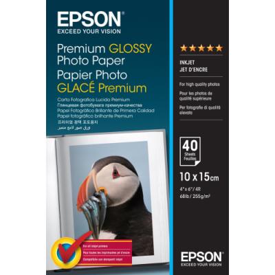 EPSON fotopapír C13S042153/ 10x15 / Premium Glossy/ 40ks