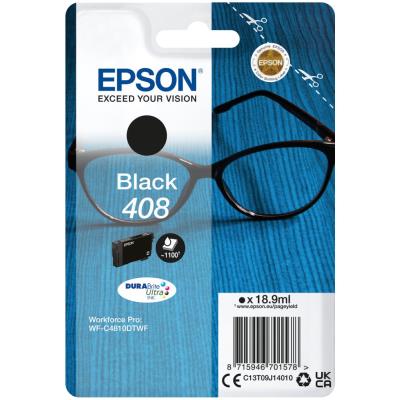 EPSON inkoustová náplň Singlepack 408 DURABrite Ultra Ink/ C4810DTWF/ Černá