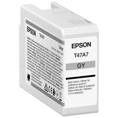 Epson inkoustová náplň/ C13T47A700/ Singlepack Gray/ UltraChrome