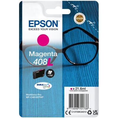 EPSON inkoustová náplň Singlepack 408L DURABrite Ultra Ink/ C4810DTWF/ Magenta