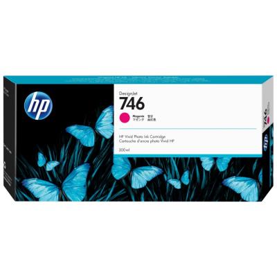 HP inkoustová kazeta P2V78A, HP 746, purpurová, 300ml, DesignJet Z6, Z9+