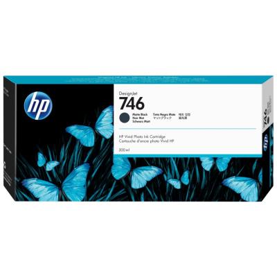 HP inkoustová kazeta P2V83A, HP 746, matná černá, 300ml, DesignJet Z6, Z9+