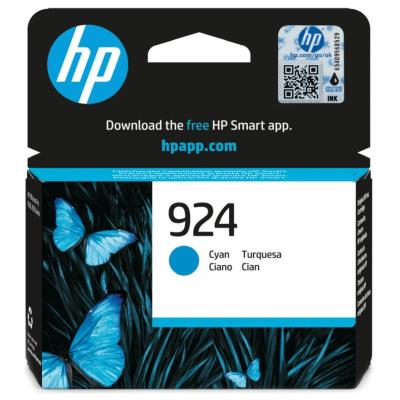 HP inkoustová kazeta 4K0U3NE, HP 924, azurová, 400 stran