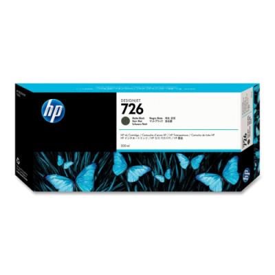 HP inkoustová kazeta Designjet HP 726 černá matná originál
