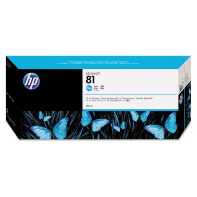 HP (81) C4931A - ink. náplň cyan, DesignJet 5000xx (680ml) originál