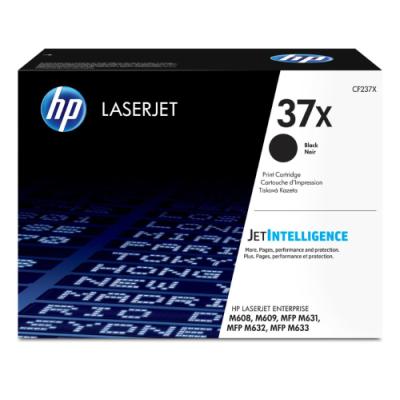 HP 37X Černá originální tonerová kazeta LaserJet s vysokou výtěžností
