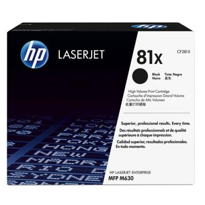HP 81X Černá originální tonerová kazeta LaserJet s vysokou výtěžností