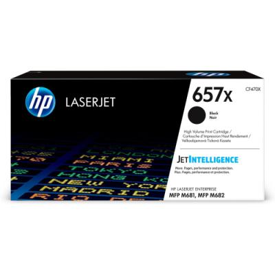 HP 657X Černá originální tonerová kazeta LaserJet s vysokou výtěžností