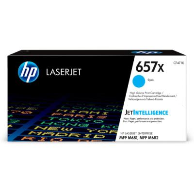 HP 657X Azurová originální tonerová kazeta LaserJet s vysokou výtěžností