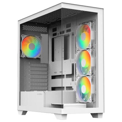 BitFenix skříň CETO / ATX / 4x 120mm FRGB fan / 2x USB 3.0 / USB-C / tvrzené sklo / bílá