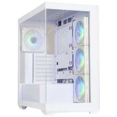 BitFenix skříň CETO Cube / 4x 120mm ARGB fan / 2x USB 3.0 / USB-C / tvrzené sklo / bílá