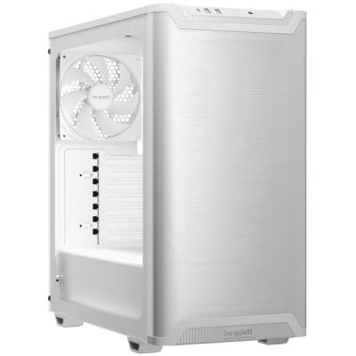 Be quiet! skříň PURE BASE 501 Airflow Window ATX / 2x140mm fan / USB-C / perforovaný přední panel / tvrzené sklo bílá
