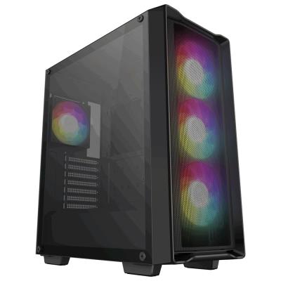 DEEPCOOL skříň CC560 MESH V2 / ATX / 4x120 mm fan ARGB / USB 3.0 / USB 2.0 / mesh panel / černá