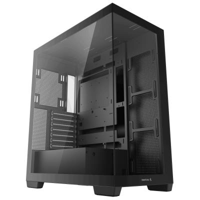 DEEPCOOL skříň CG580 / ATX / 2xUSB 3.0 / panoramatická / tvrzené sklo / černá