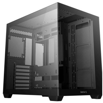 DEEPCOOL skříň CG530 / ATX / USB 3.0 / USB-C/ panoramatická / černá