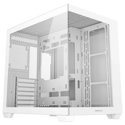 DEEPCOOL skříň CG530 ATX / USB 3.0 / USB-C/ panoramatická / bílá