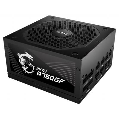 OPRAVENÉ - MSI zdroj MPG A750GF/ 750W/ ATX/ akt. PFC/ 10 let celková záruka/ 140mm ventilátor/ modulární kabeláž/ 80PLUS...