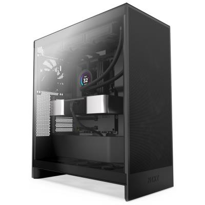NZXT skříň H7 Flow edition / ATX / 3x 120 mm fan / USB-C / 2x USB / prosklená bočnice / mesh panel / černá