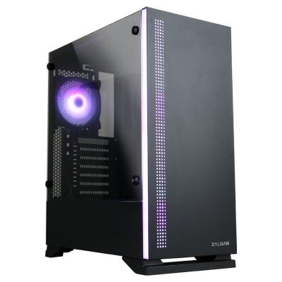 Zalman skříň S5 Black / Middle tower / ATX / USB 3.0 / USB 2.0 / průhledná bočnice