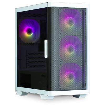 Zalman skříň M4 White / miniT / 4x 120mm ARBG fan / 2xUSB 3.0 / 1xUSB 2.0 / tvrzené sklo / bílá