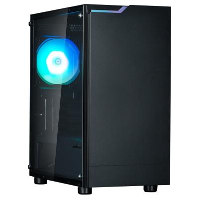 Zalman skříň T4 Plus / miniT / 1x120mm fan ARGB / USB 2.0 / USB 3.0 / tvrzené sklo / černá