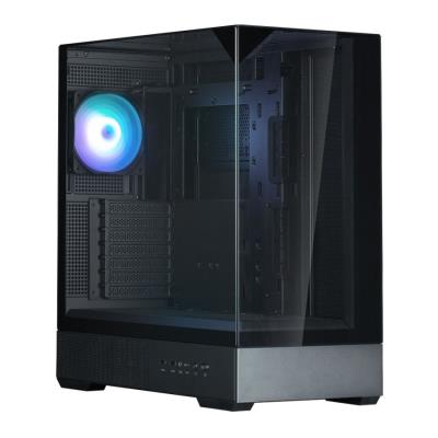 Zalman skříň P40 Prism / miniIT / 120mm ARGB fan / 2xUSB 3.0 / USB-C / panoramatická / černá