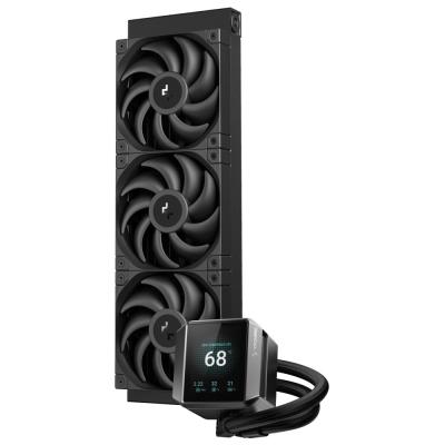 DEEPCOOL vodní chladič MYSTIQUE 360 / 3x120mm fan / dig. displej / Intel i AMD / černý