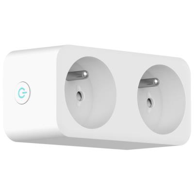 IMMAX NEO LITE SMART chytrá vnitřní 2 zásuvka s kolíkem (typ E)/ 16A/ Wi-Fi/ Google Assistant/ Amazon Alexa/ LIDL/ TUYA
