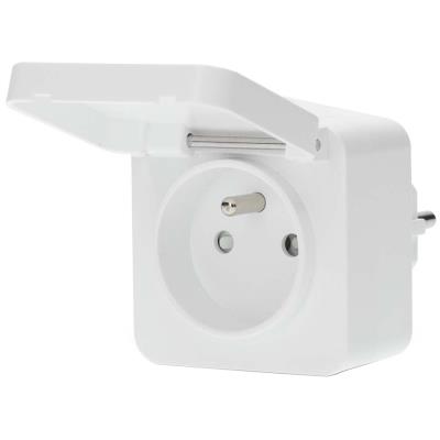 NEDIS chytrá zásuvka/ venkovní/ 16A/ Zigbee 3.0/ francouzský typ E/ IP44/ měřič výkonu/ Android/ iOS/ Nedis® SmartLife