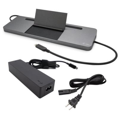 i-tec dokovací stanice USB-C Metal Ergonomic 4K 3x Display, Power Delivery 85W + univerzální nabíječka 100W (bundle)