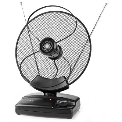 NEDIS aktivní pokojová DVB-T/T2 anténa/ FM / UHF / VHF/ rozsah příjmu 0-25 km/ LTE700/ zesílení 36 dB/ ovládání zesílení