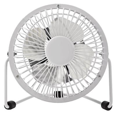 NEDIS mini ventilátor/ průměr 10 cm/ výkon 3 W/ napájení přes USB/ kabel 1 m/ kovový/ bílý