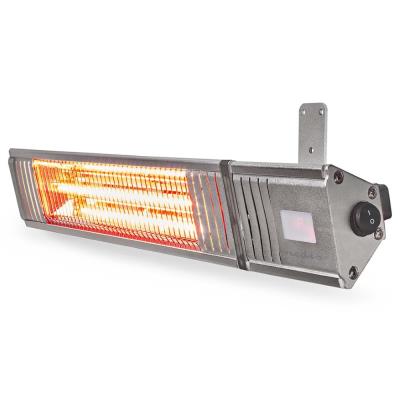 NEDIS ohřívač terasy/ spotřeba 2000 W/ 9 nastavení teploty/ IP65/ na zeď/ hliník