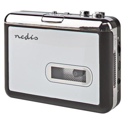 NEDIS kazetový převodník/ výstup 1x 3,5 mm/ 1x mini USB/ napájení z USB/ černý