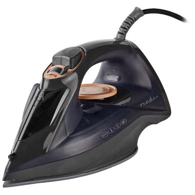 NEDIS napařovací žehlička/ spotřeba 2200 W/ parní výstřel/ keramická/ objem nádržky 220 ml/ fialová