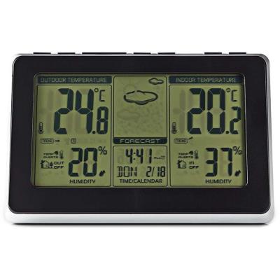 NEDIS meteostanice WEST400B/ vnitřní a venkovní/ digitální/ bezdrátový senzoru počasí/ předpověď počasí/ čas/ LED/ budík