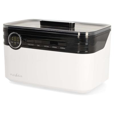 NEDIS ultrazvuková čistička šperků/ 1,8 L/ síťové napájení/ 220-240 V AC 50/60 Hz/ bílá (plast)