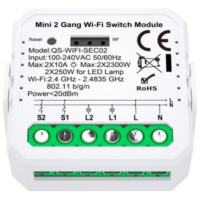 IMMAX NEO LITE SMART kontroler V7, 2-tlačítkový Wi-Fi, TUYA