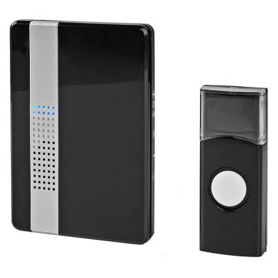 NEDIS sada bezdrátového domovního zvonku/ napájení ze sítě/ 36 melodií/ dosah 300 m/ 80 dB/ černá