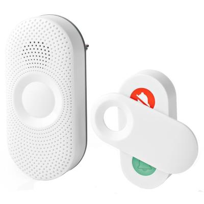 NEDIS sada bezdrátového domovního zvonku/ napájení ze sítě/ 36 melodií/ dosah 300 m/ 80 dB/ bílá